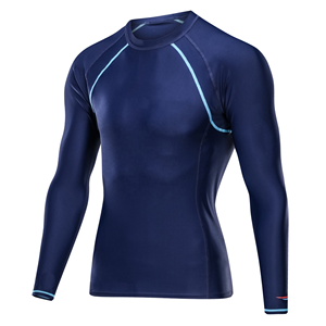 เสื้อรัดกล้ามเนื้อสำหรับออกกำลังกายกลางแจ้งสำหรับผู้ชาย MMA ระบายอากาศได้ดี แห้งเร็ว เป็นมิตรกับสิ่งแวดล้อม ผลิตจากผ้าสแปนเด็กซ์/โพลีเอสเตอร์ เหมาะสำหรับการวิ่ง - Product Image 3