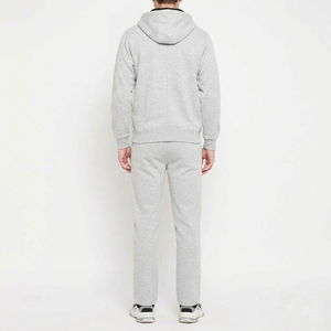 Conjuntos deportivos de 2 piezas para hombre, con capucha, transpirables, con bolsillos y forro polar para invierno, estilo deportivo informal. - Product Image 2