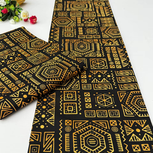 Impresión de cera Africana personalizada de alta calidad de Camerún y tela de algodón Ankara para vestidos atrevidos ropa elegante y moda hecha a mano - Product Image 1