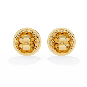Boucles d'oreilles AJRETAIL avec halo de diamants naturels de 1,51 ct - Or 14 carats, style ethnique, couleur HI, clarté VS-SI, certifiées - Product Image 5