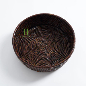 Handmade Rustic Rattan Wicker Modern Design Storage Basket For Laundry Bedroom Storage Boxes & Bins OEM Rattan 2026 - Product Image 1