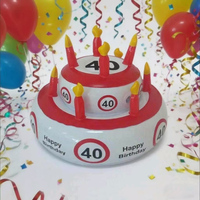 Gâteau d'anniversaire gonflable 2 en 1