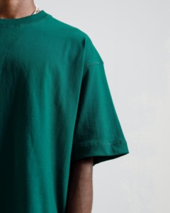 เสื้อยืดทรงหลวมแบบดรอปไหล่ ยูนิเซ็กส์ ทรงบ็อกซี่ สีพื้น แขนสั้น สไตล์ลำลอง สตรีทแวร์ เสื้อท็อป ยูนิเซ็กส์ ทรงบ็อกซี่ ดรอปไหล่ - Product Image 3