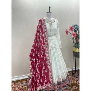 Ensemble de bas de robe Dupatta pour la fête Kit d'accessoires de décoration élégante - Product Image 6