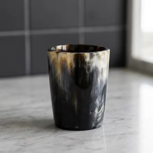 Vaso de Cristal de Cuerno de Búfalo Ecológico, Hecho a Mano por Artesanos, con Forma Natural, Material Orgánico Único, para Beber - Product Image 3