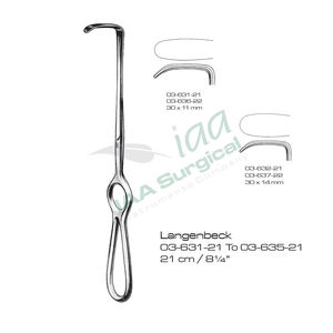 Retractor Kocher Langenbeck de 21.5 cm, Aprobado por la CE e ISO, Instrumentos Quirúrgicos de Acero Inoxidable de Alta Calidad, Retractor de Tejidos - Product Image 2