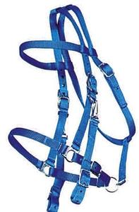 Adjustable Nylon <b>Horse</b> Bridle with Reins Metal Fittings Equestrian Tack <b>for</b> Stable Training Riding <b>Grooming</b> and Daily <b>Horse</b> Use - Product Image 4