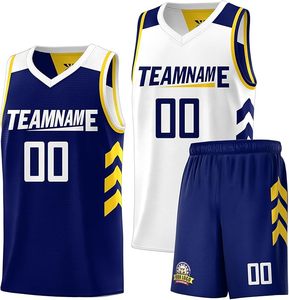 Ropa Deportiva Ligera, Jersey de Baloncesto Corto de Secado Rápido y Transpirable, 100% Poliéster, Nombre del Equipo Personalizado en la Parte Delantera, Verano - Product Image 1