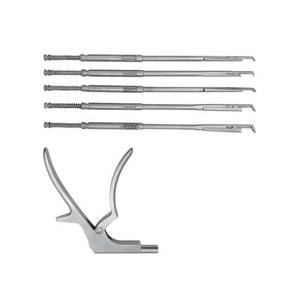 Azicon's Interlaminar Kerrison Rotating Rongeur <b>Set</b> Cervical Lumbar Spine Decompression Laminectomy Bone <b>Punch</b> Surgical Tool Kit - Product Image 5