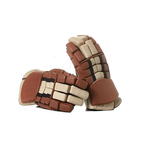 Fingerless Leather Battle Gloves Brown Beige <b>Hook</b> And Loop Closure Unisex Outdoor All Seasons - Product Image 5