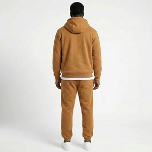Conjunto Deportivo de 2 Piezas para Hombre, Sudadera con Cierre de Cremallera, Pantalones Deportivos de Felpa, Ropa Deportiva Activa, Fabricante OEM Personalizado al por Mayor - Product Image 2