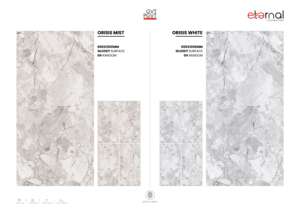 Carreaux de porcelaine modernes de qualité supérieure 60x120cm 600x1200mm 24x48 Grand format Finition brillante Surface élégante Pour intérieurs de luxe - Product Image 3