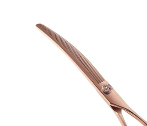Professional Stainless Steel <b>Dog</b> & Cat Grooming <b>Scissors</b> Curved Thinning <b>Scissor</b> - Product Image 4