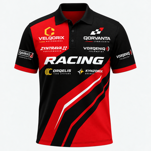 Polo de course personnalisé MX MTB BMX léger et respirant à manches courtes pour motocross, tenue d'équipe, faible MOQ, OEM - Product Image 5
