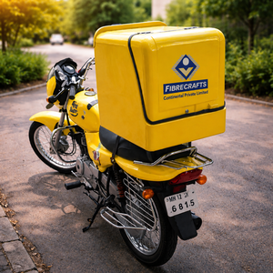 2025 Newly Designed Reasonably Priced FIBRECRAFTS INDIA <b>MODEL</b> <b>D</b> FIBREGLASS FRP 80L Capacity Motorcycle Tail Boxes for Pizza Food - Product Image 4