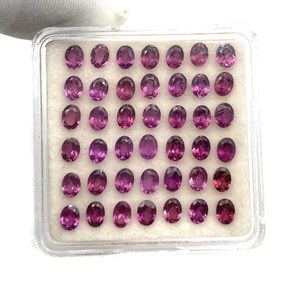 Gema suelta de granate rodolita rosa natural, corte pera, facetada de 3*4 mm para la fabricación de joyas - Product Image 5