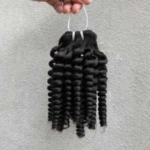 Cabello Humano Virgen CDYHAIRVN, Rizo Elástico, Rizo Fumi, Rizo Caracol, Textura Personalizable, Aspecto Natural, Sin Procesamiento Químico, No Remy - Product Image 3