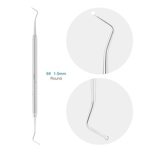 BAFA SURGICAL INSTRUMENTS Curette endodontique double extrémité manuelle ergonomique en acier inoxydable pour cavités dentaires - Product Image 6