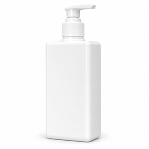 White Plastic <b>Pump</b> <b>Bottle</b> Square Lotion <b>Dispenser</b> Cosmetic Packaging Container - Product Image 1