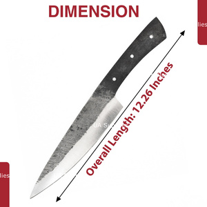 Cuchilla de Cocina de Acero al Carbono Forjada a Mano, OEM ODM Personalizable, Punta Caída, 0.5mm de Grosor, Venta al por Mayor Directa de Fábrica - Product Image 2