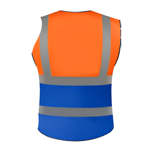 Mechanic Vest Tool Work Reflective Heavy Duty Durable Lightweight Breathable Multi Pockets <b>Hammer</b> <b>Loop</b> Tape Measure Holder - Product Image 2