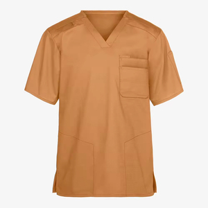 Tenues d'hôpital et de clinique dentaire : Ensembles de blouses médicales unisexes à manches courtes en toile, à séchage rapide et respirantes - Product Image 5
