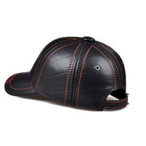 Gorra de Cuero de Moda Premium para Hombre, con Logotipo Personalizado, Estilo Motero Vintage, Ajustable, de Cuero Genuino - Product Image 4