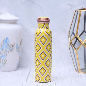 Copper <b>Water</b> <b>Bottle</b> with Hammered Finish Classic Design Large Capacity Eco-Friendly Portable Home Use Lids - Product Image 3