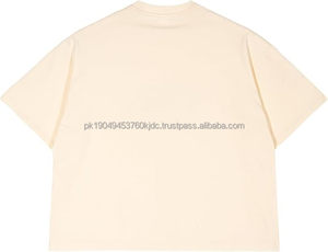 Boxy Cropped <b>T</b> <b>Shirt</b> for Men – Heavyweight 300GSM Cotton Tee, Oversized Drop Shoulder Streetwear Fit - Product Image 4