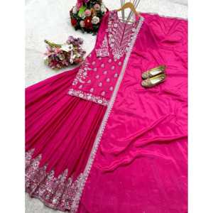 Hermoso conjunto de Lehenga Dupatta para mujer para ropa de fiesta - Product Image 1