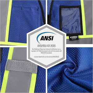 Chaleco de Seguridad Reflectante de Alta Calidad para Hombre, Chaleco de Alta Visibilidad para Hombre - Product Image 3