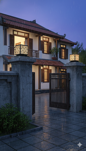 Lampe de poteau noir Vietnam CM Decor Extérieur/Mur/Villa/Jardin 1 an de garantie acier/inox 3500K (Blanc Chaud) 300 lm LED Décoration - Product Image 3