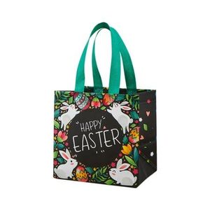 Sac fourre-tout en PP non tissé avec logo personnalisé, sac de shopping réutilisable pour mariage, anniversaire, fête et emballage de cadeaux de vacances - Product Image 3