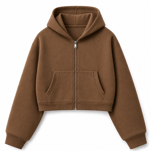 Sweat à capuche zippé surdimensionné pour homme, 100 % coton molletonné, style streetwear, personnalisable OEM ODM Marque Privée - Product Image 1