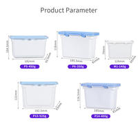 Conteneur personnalisé en plastique pour capsules de lessive avec couvercle verrouillable, fabricant de boîtes d'emballage en gros pour capsules