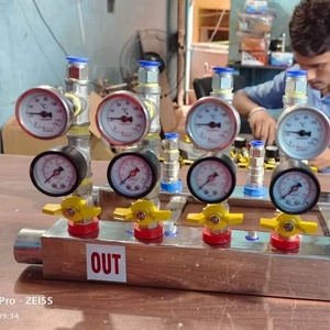 Système de surveillance du débit d'eau Dubey International 10 en 1, manomètre de pression et de température, antirouille, 15 kg, utilisation facile, garantie 2 ans - Product Image 1