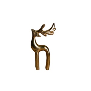 TCD modèle approvisionnement noël renne Accent Sculpture cadeau cadeaux vacances Accent or renne bois modèle Table objet - Product Image 1