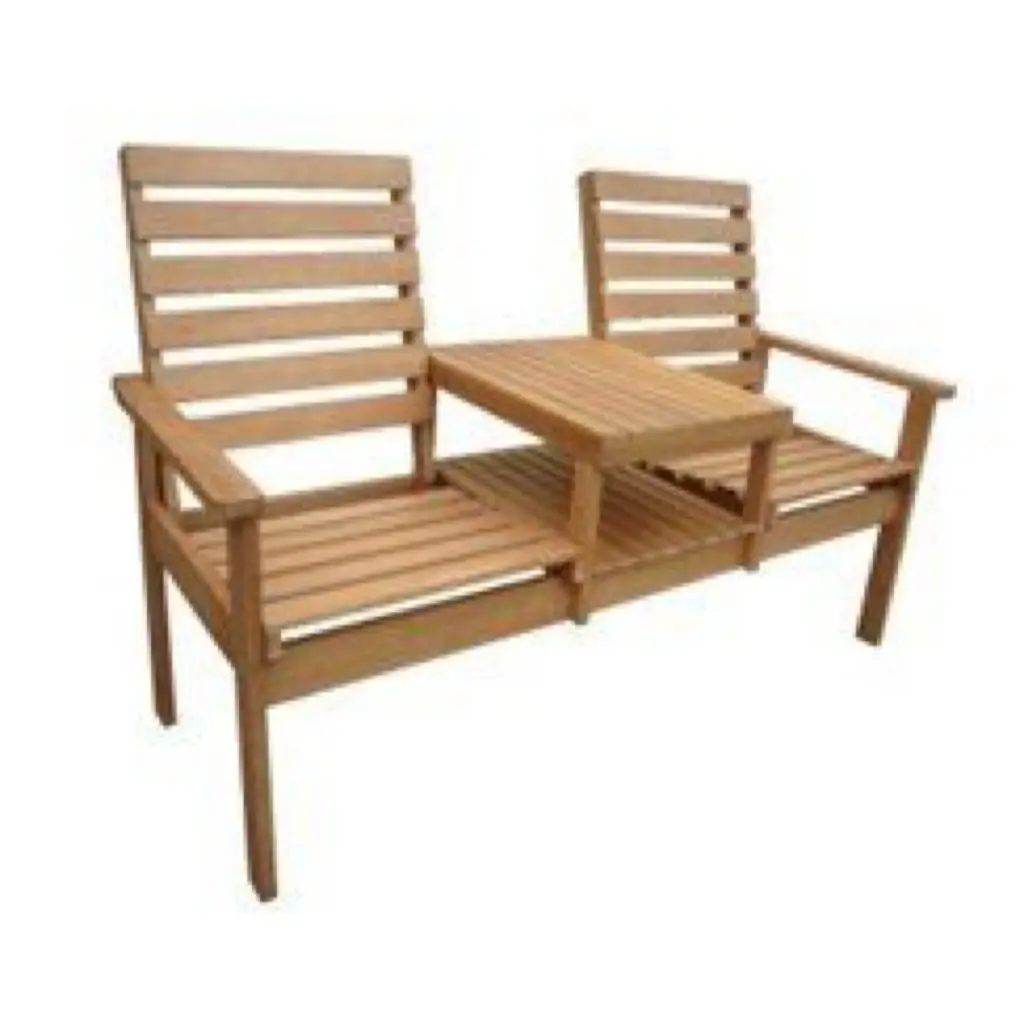 Mobília exterior Banco de madeira personalizado Waterproof Modern Garden Assentos de Nghia Son Company