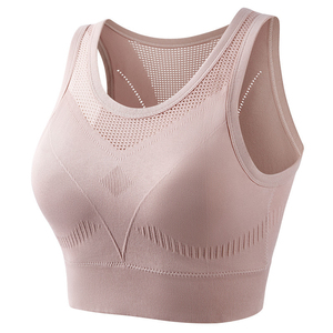Unisex Sports Bra Built Chest <b>Cushion</b> Fixed Cups Shockproof Support Gathered Fit Hollow Back Workout Gym <b>Yoga</b> Running Crystal - Product Image 4