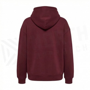 Sweat-shirts tricotés d'hiver pour femmes, avec logo personnalisé imprimé sur le devant, épaules tombantes, en coton épais, manches longues, vêtements haut de gamme - Product Image 2