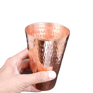 Copper tumblers daily use strong build drinkware ayurvedic wellness <b>cups</b> eco <b>reusable</b> durable for practical home kitchen - Product Image 1
