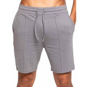 Ensemble polo et short décontracté pour homme grande taille été, 100% fibre de bambou respirante, logo imprimé sérigraphié sur le devant, couleur unie - Product Image 4
