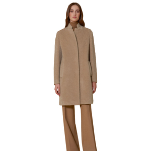 Manteau trench vintage pour femmes, automne-hiver |   Manteau long tendance avec ceinture, 100% laine, vente en gros OEM - Product Image 1