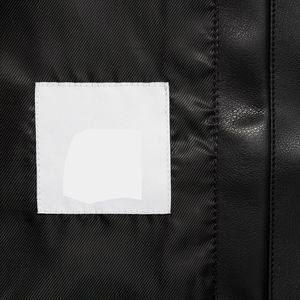 Nouvelle veste en cuir d'agneau pour homme 2024 avec col montant et logo sur le devant, imperméable, écologique, fabriquée au Pakistan - Product Image 6