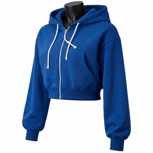 Women's Oversized <b>Crop</b> <b>Top</b> <b>Hoodies</b> Custom Design Street Wear Factory-Made Winter <b>Crop</b> <b>Top</b> <b>Hoodies</b> - Product Image 4