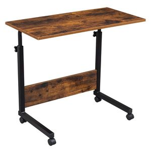 Adjustable P2 15MM Chipboard and Steel Side <b>Table</b> Rolling Height <b>Computer</b> Desk with Baffle - Product Image 1