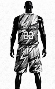 Shorts de basketball décontractés pour femme, sans manches, col rond, respirants, en Spandex/Nylon, avec numéros et noms d'équipe personnalisables, motif dégradé tendance - Product Image 6