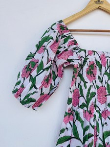 Bohème rayonne imprimé Maxi robe femmes attrayant col en v manches longues tissé bouton plage vacances décontracté sortie Midi longueur - Product Image 3