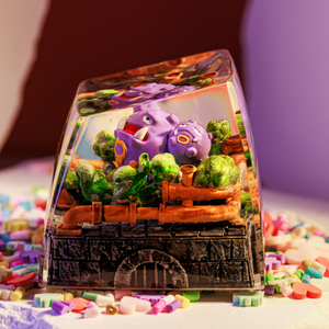 Keycaps Artisanat Forêt Mystique, Keycaps Artisanat Personnalisé, Keycaps Anime Mignons, Keycaps Verts, Ensemble de Keycaps, Keycaps en Bois - Product Image 1