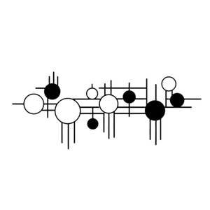 Círculos Geométricos de Hierro Fundido, Arte Metálico para Pared, Estilo Art Deco Moderno y Lujoso, Escultura Colgante Hecha a Mano, Corte Láser Personalizado - Product Image 1